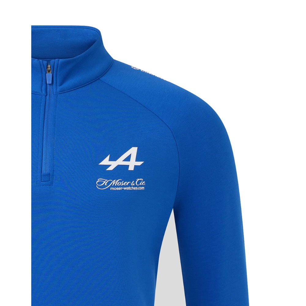 2025 Alpine F1 1/4 Zip Midlayer (Blue)