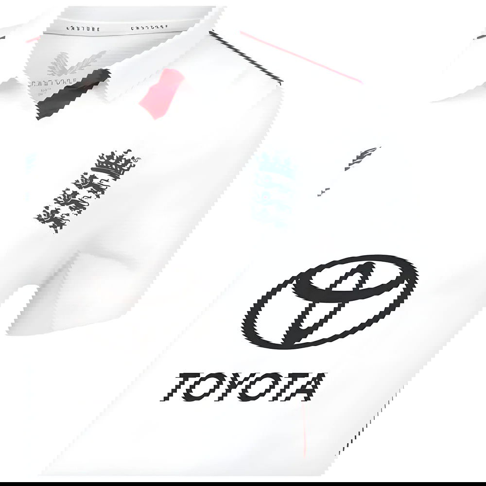 2025 England Cricket ECB Test Replica SS Shirt (White) - Womens