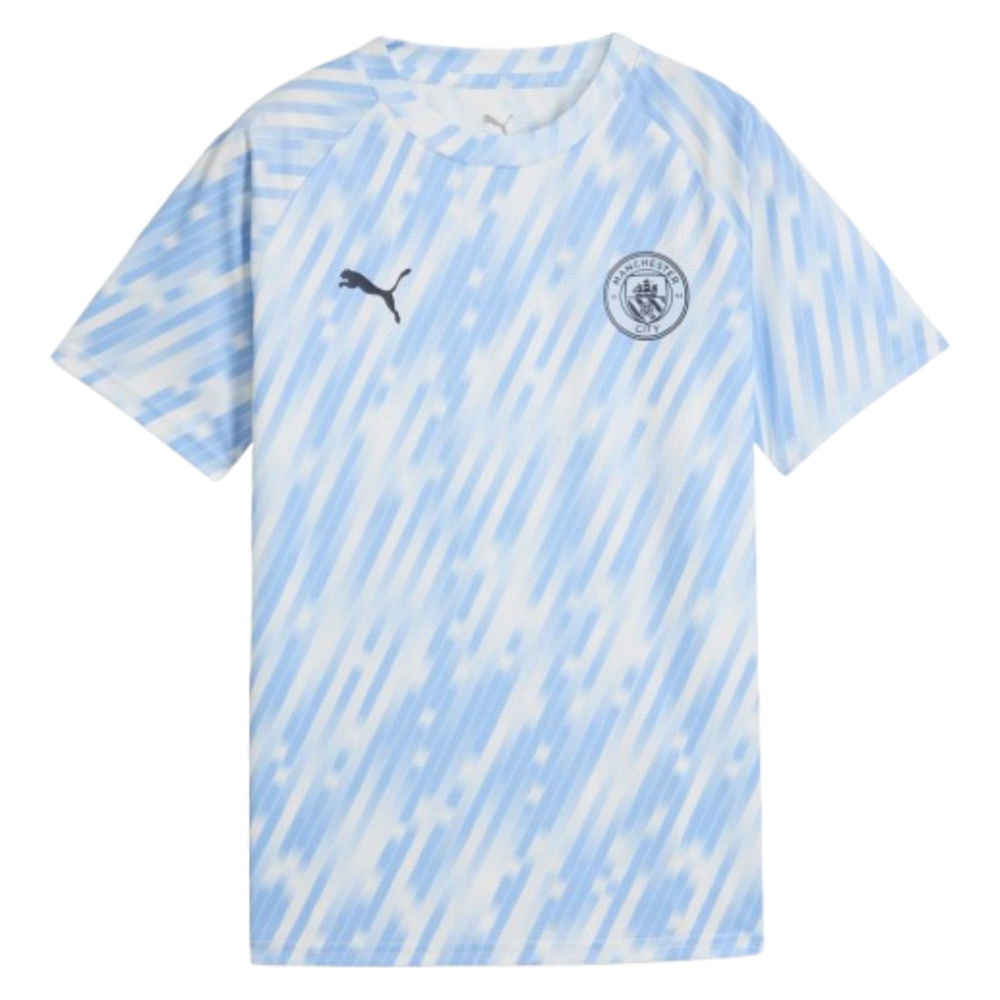 2025-2026 Man City Warm Up Jersey (Silver Sky) - Kids (Hemp 11)