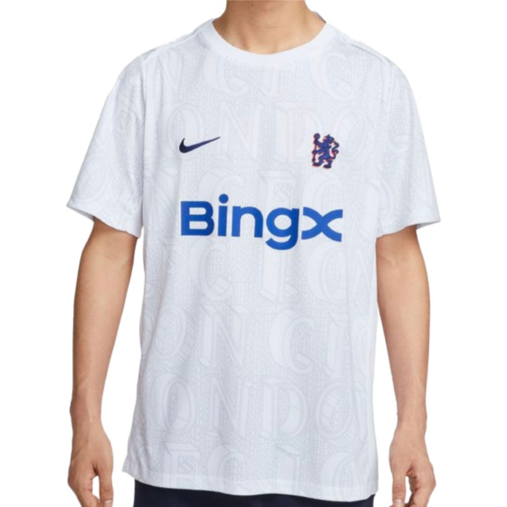 2025-2026 Chelsea Academy Pro Pre-Match Football Top (White) (Chalobah 23)