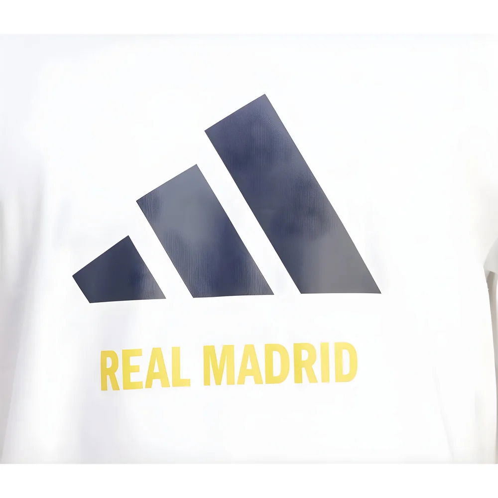 2025-2026 Real Madrid Seasonal Graphic Tee (White)