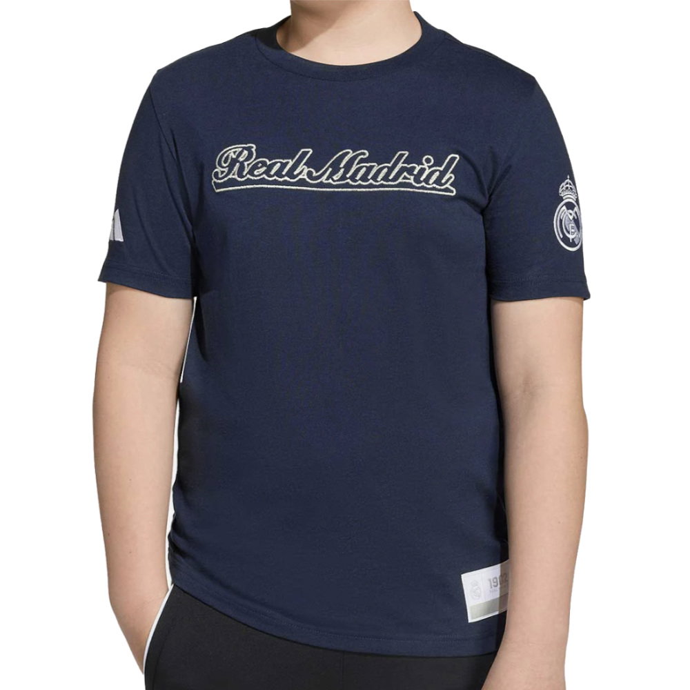2025-2026 Real Madrid US Tee (Legend Ink) - Navy (Your Name)