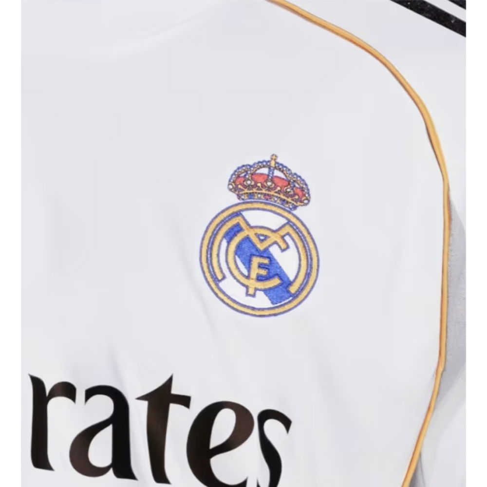 2025-2026 Real Madrid Long Sleeve Home Shirt