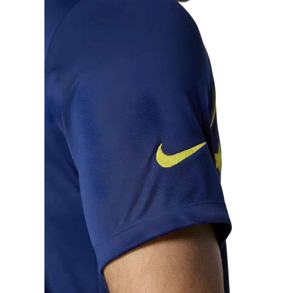 2025-2026 Atletico Madrid Pre-Match Shirt (Blue-Yellow)