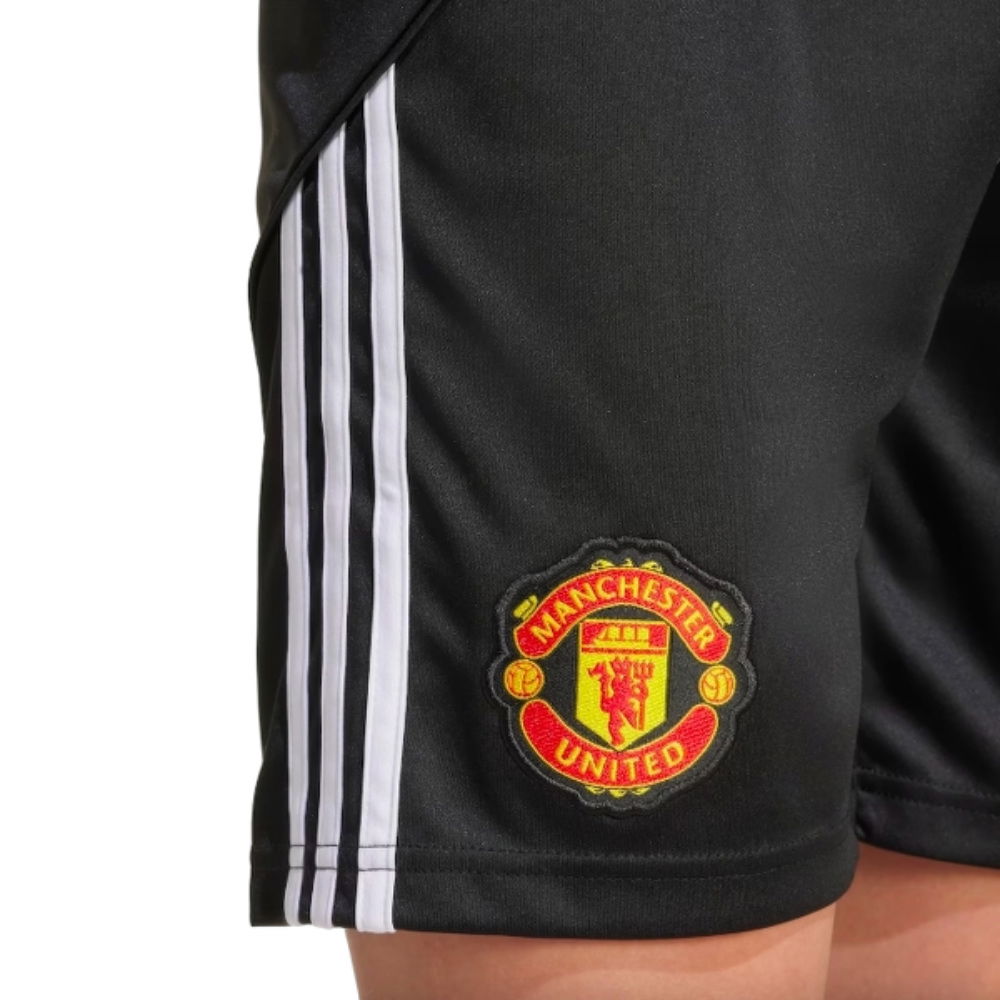 2025-2026 Man Utd Home Shorts (Black) - Kids