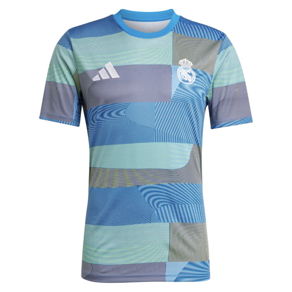 2025-2026 Real Madrid Pre-Match Shirt (Blue) (Figo 10)