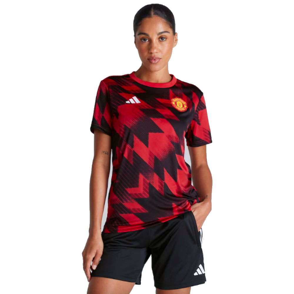 2025-2026 Man Utd Pre-Match Shirt (Red) - Womens (Shaw 23)
