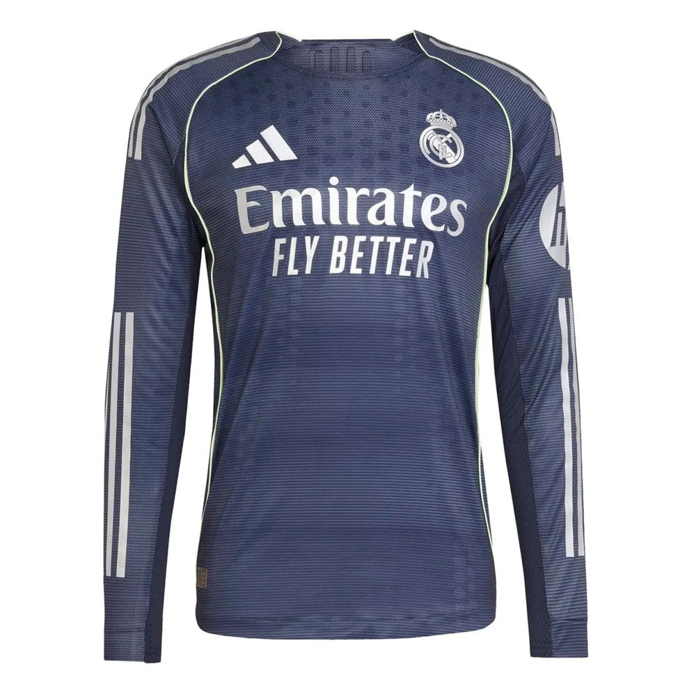 2025-2026 Real Madrid Long Sleeve Away Shirt (Huijsen 24)