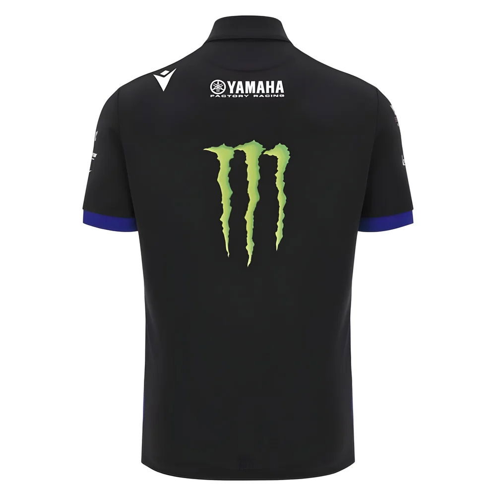 2025 Yamaha Factory Racing Team Poly Polo Shirt (Black)