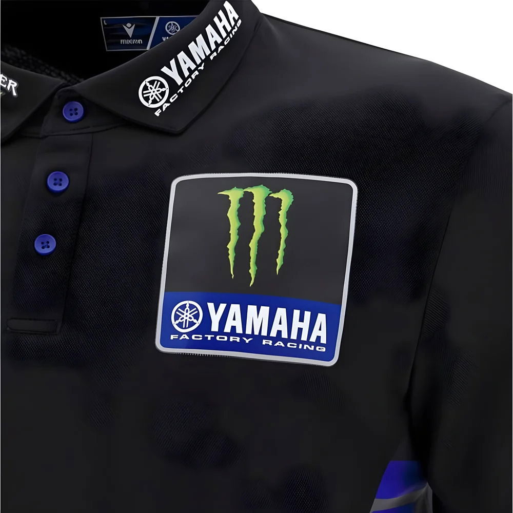 2025 Yamaha Factory Racing Team Poly Polo Shirt (Black)