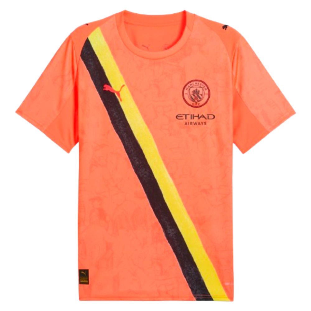 2025-2026 KIDSUPER x Manchester City CWC Shirt (Neon Sun) (Trafford 1)