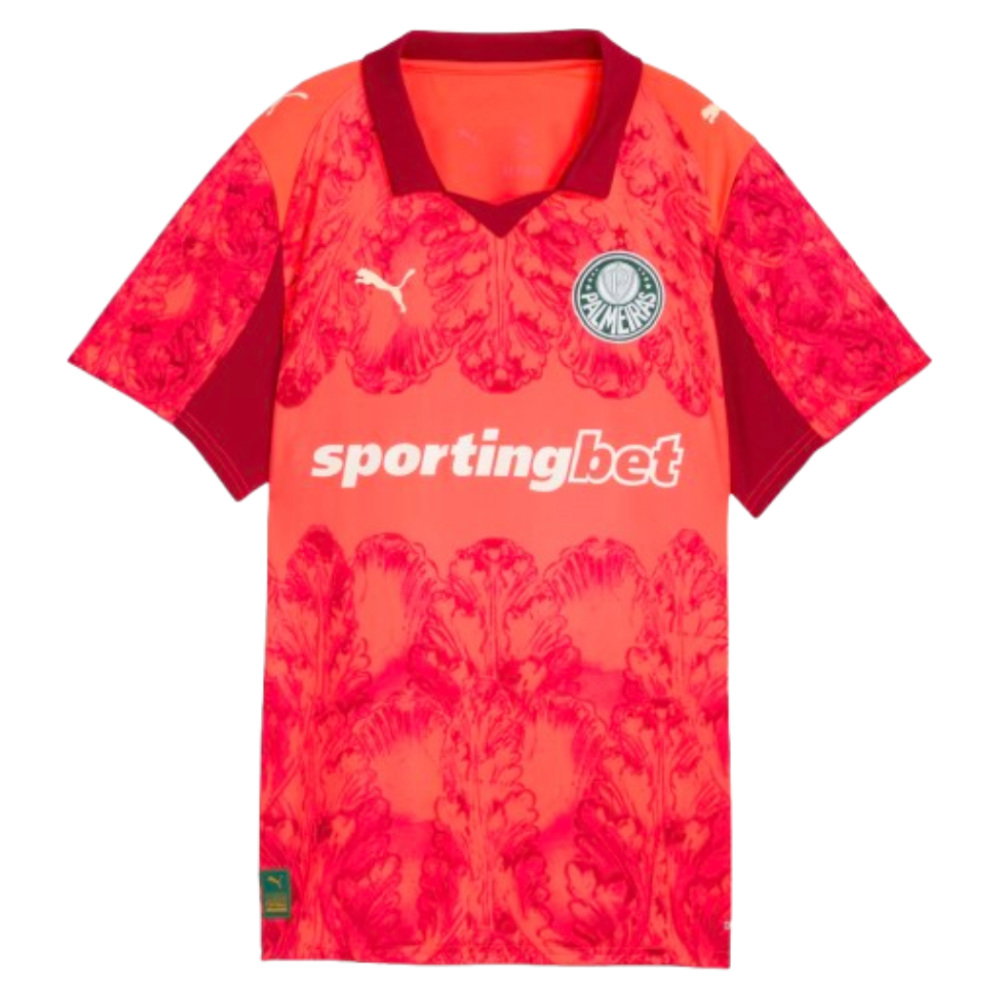 2025-2026 KIDSUPER x SE Palmeiras CWC Shirt (Glowing Red) - Womens (Your Name)