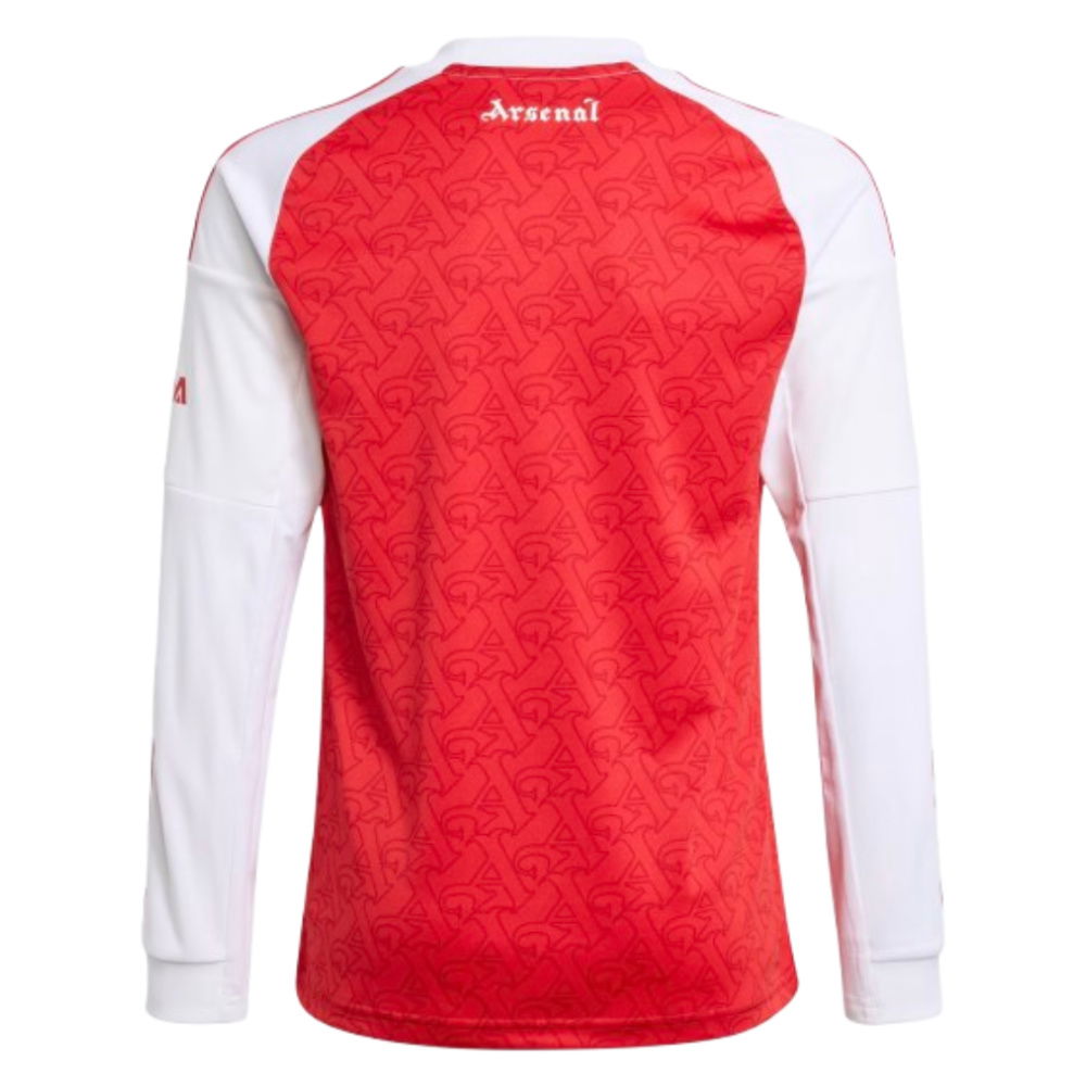 2025-2026 Arsenal Long Sleeve Home Shirt (Kids)