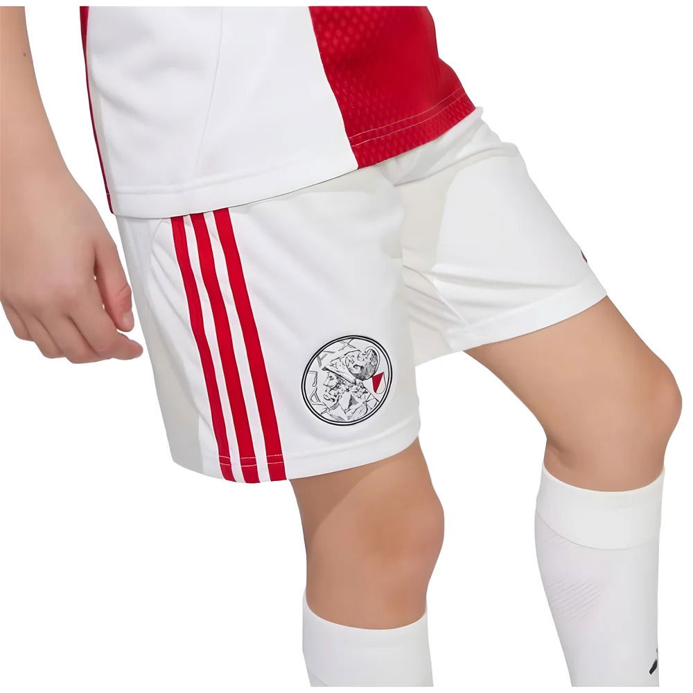 2025-2026 Ajax Home Shorts (White) - Kids
