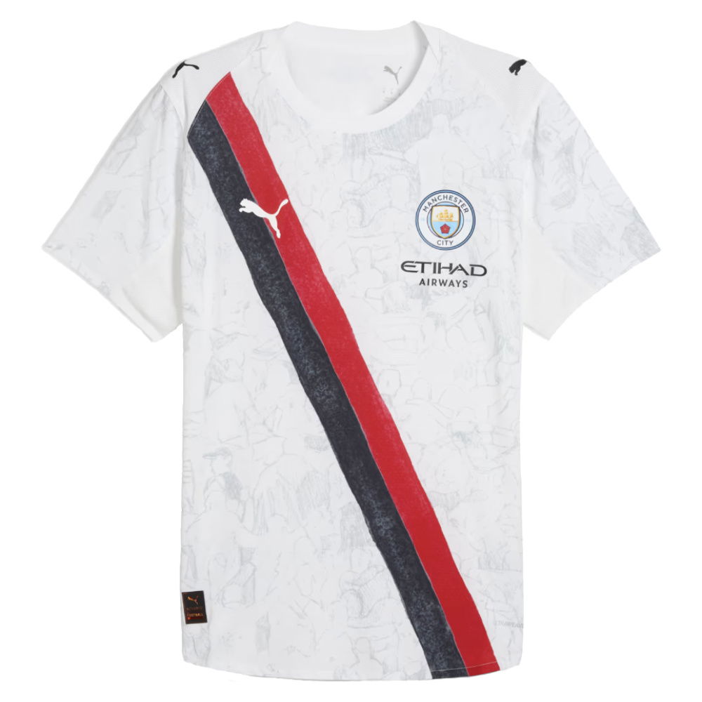 2025-2026 KIDSUPER x Manchester City CWC Authentic Shirt (White) (Silva 21)