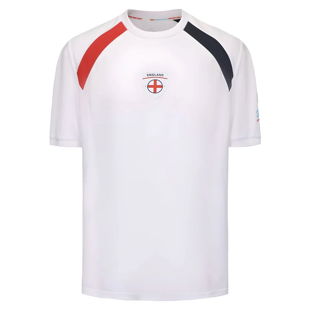 2025 England WEC Poly T-Shirt (White) - Mens (PARRIS 19)