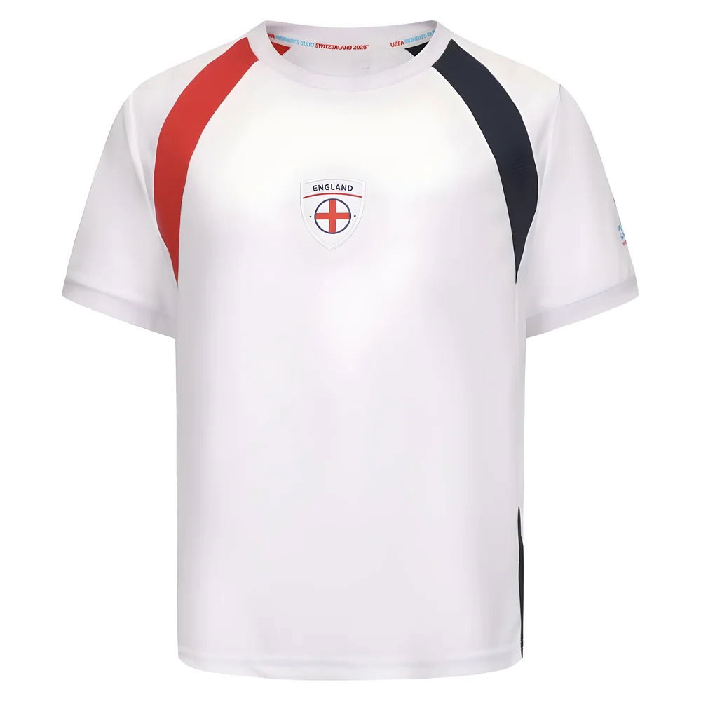 2025 England WEC Poly T-Shirt (White) - Kids (TOONE 10)