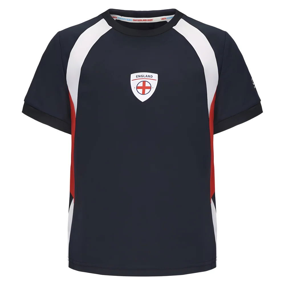 2025 England WEC Poly T-Shirt (Navy) - Kids (STANWAY 8)