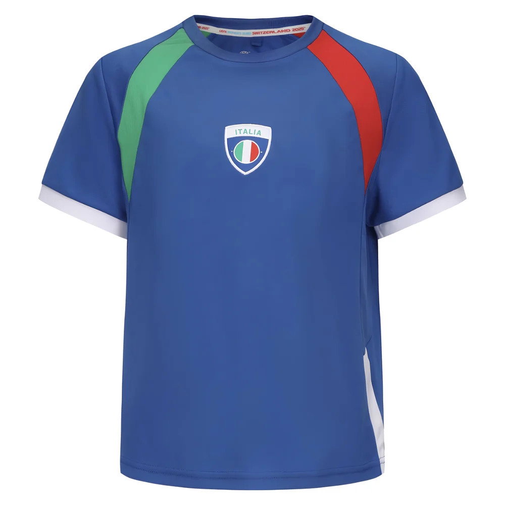 2025 Italy WEC Poly T-shirt (Blue) - Kids (Giugliano 6)