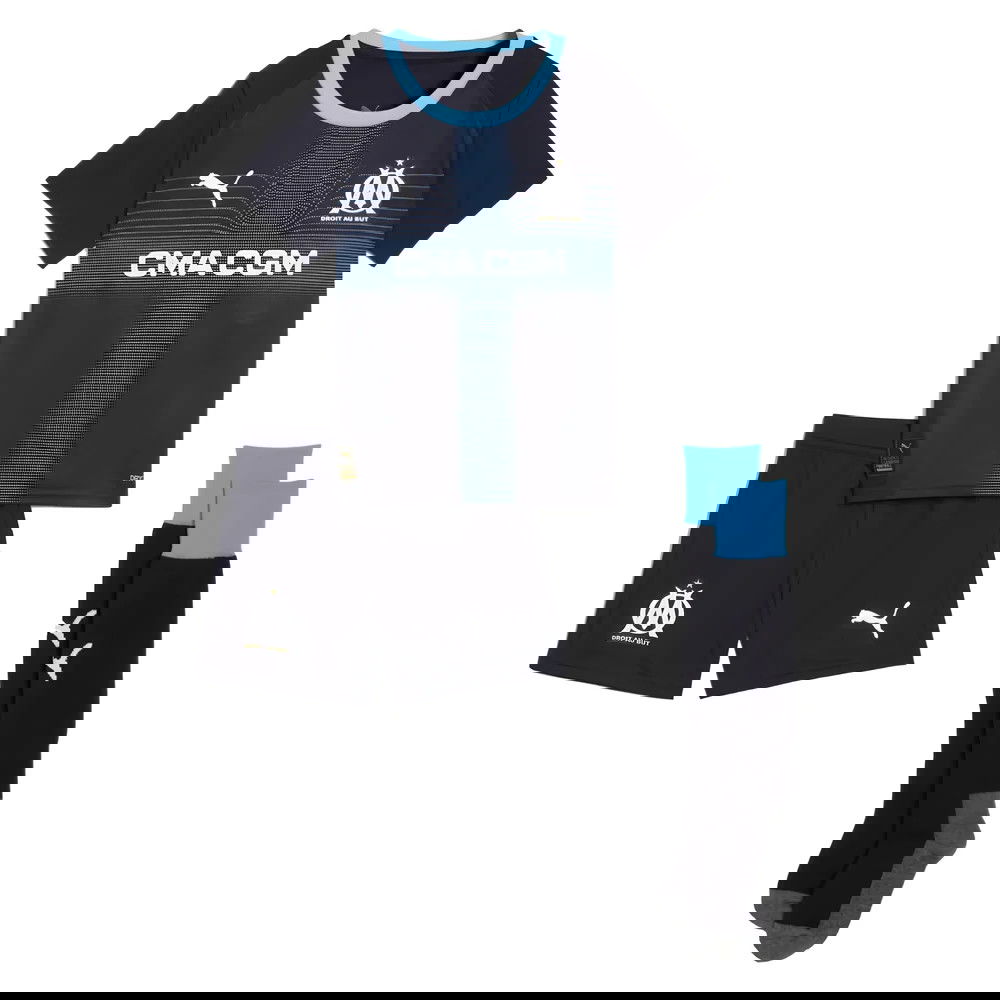 2025-2026 Marseille Away Mini Kit (Aubameyang 10)