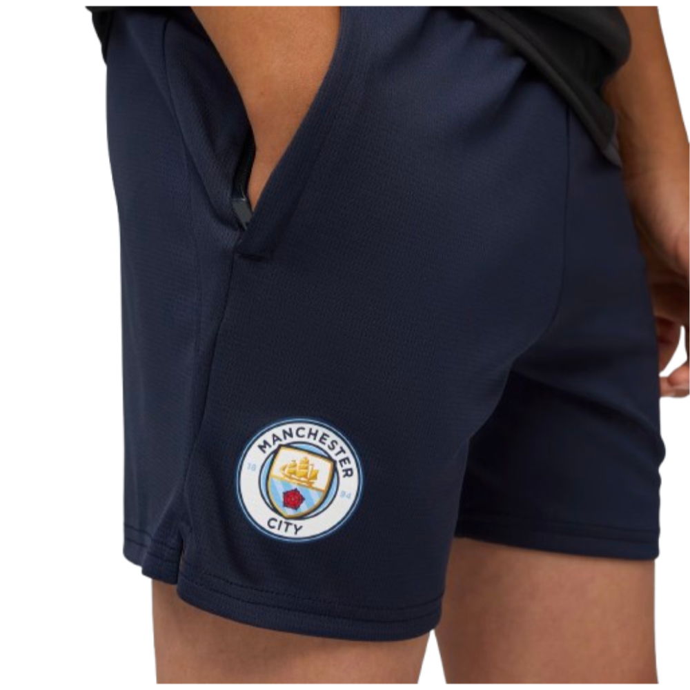 2025-2026 Man City Training Short w/pockets (Navy) - Kids