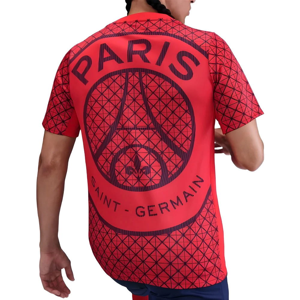 2025-2026 PSG Academy Pro Away Pre Match Shirt (Red)