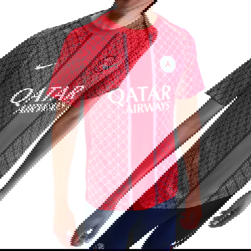 2025-2026 PSG Academy Pro Away Pre Match Shirt (Red) (G.Ramos 9)