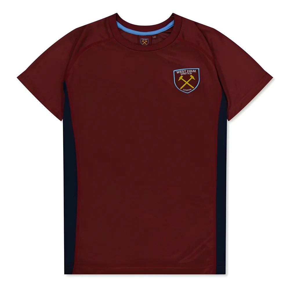 West Ham United Poly T-Shirt (Claret/Blue) - Kids (Noble 16)
