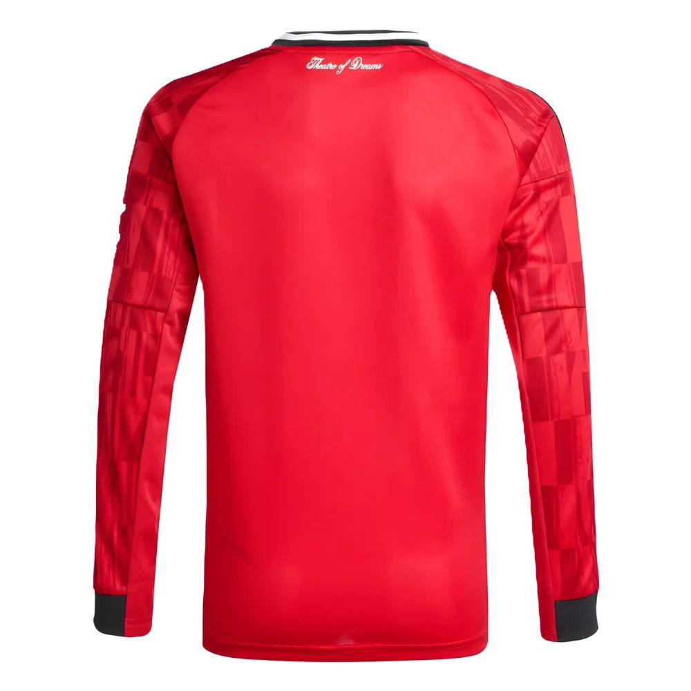 2025-2026 Man Utd Long Sleeve Home Shirt (Kids)