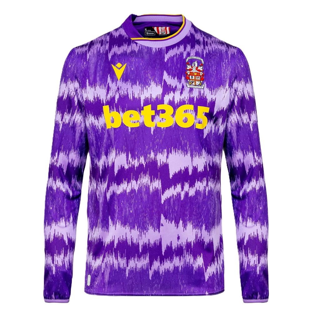 2025-2026 Stoke City Away Long Sleeve Shirt (Your Name)