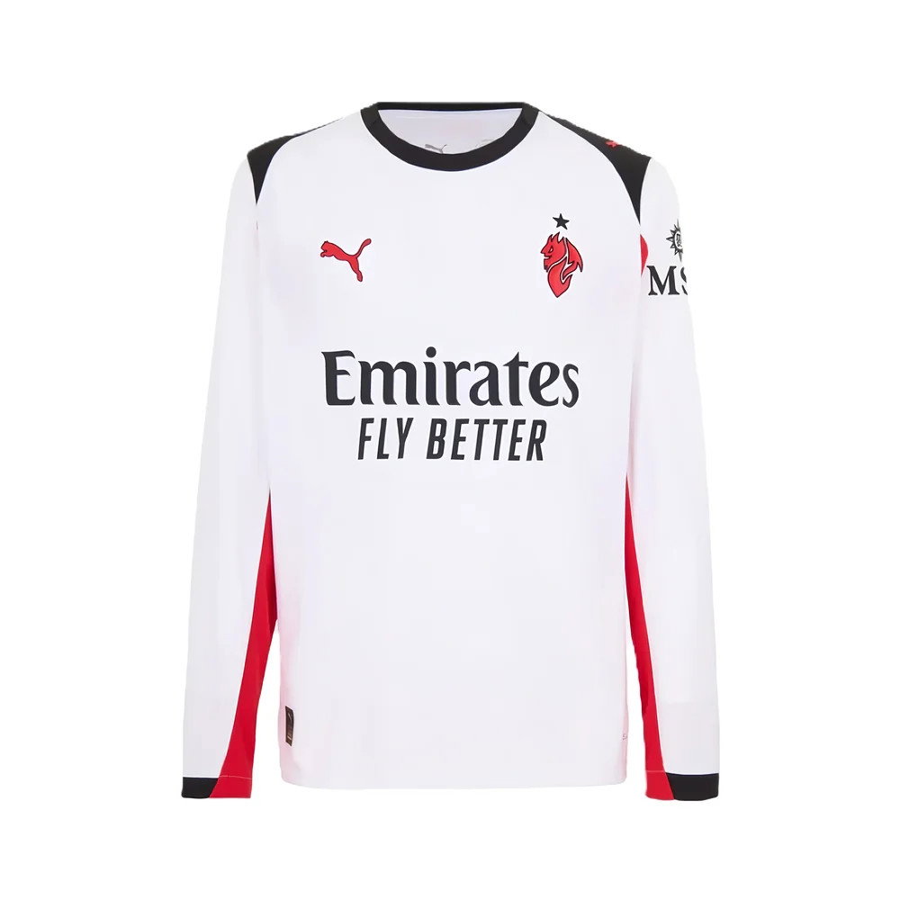 2025-2026 AC Milan Long Sleeve Away Shirt (Ronaldo 99)