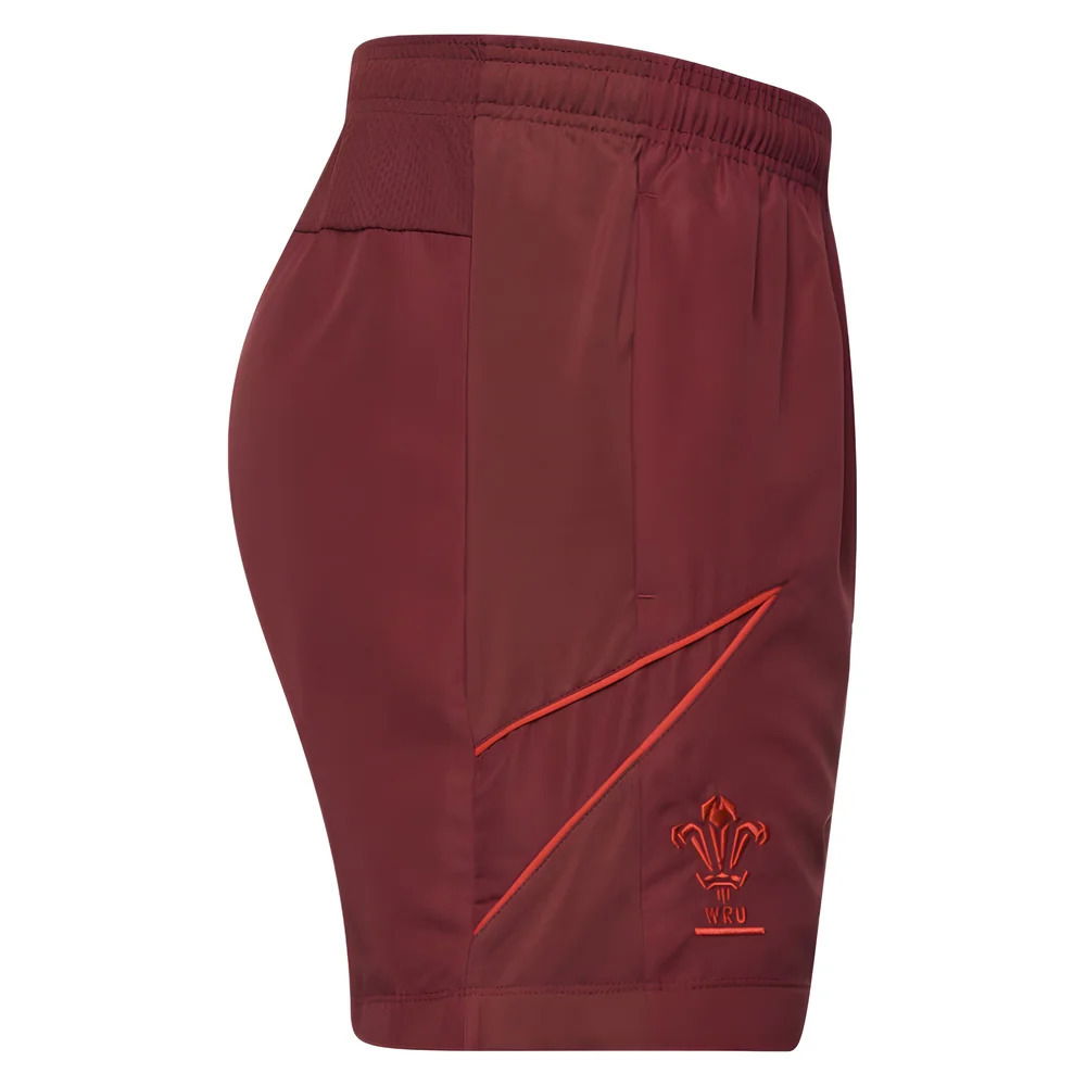 2025-2026 Wales Rugby Travel Bermuda Shorts (Deep Red)