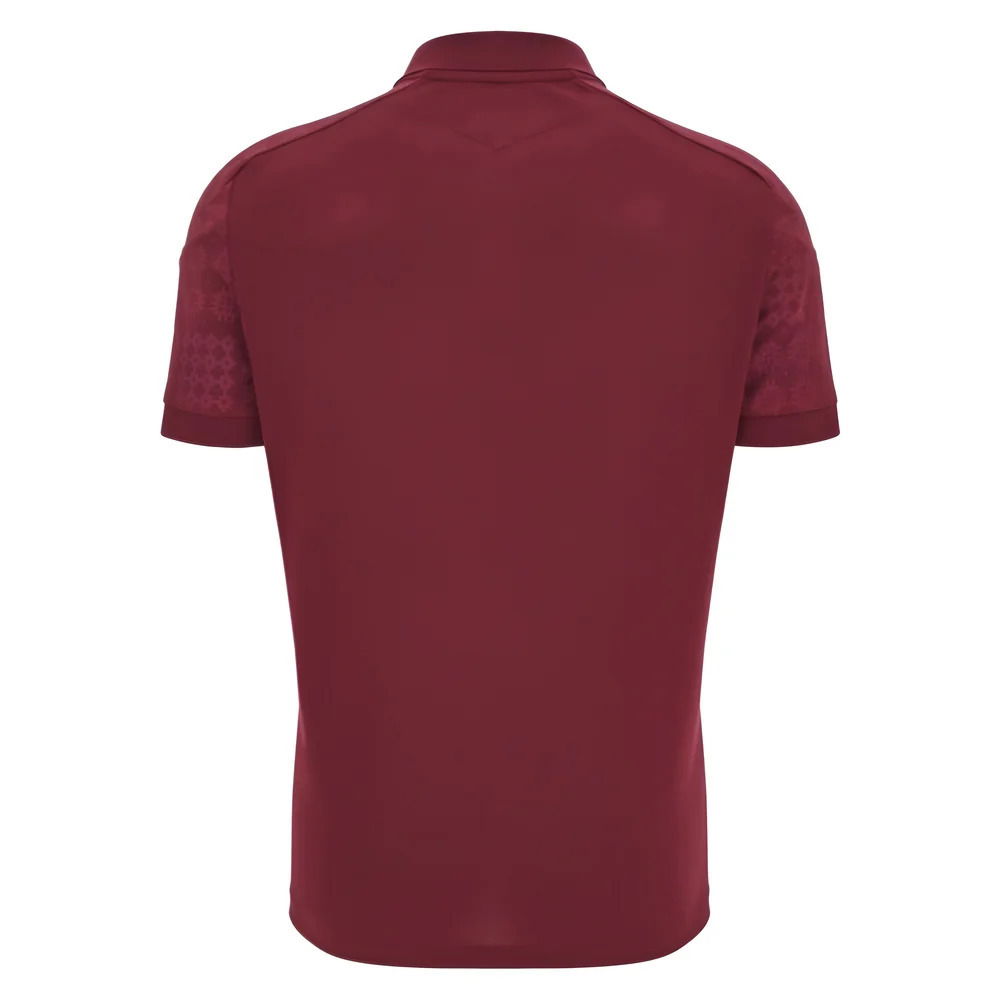 2025-2026 Wales WRU Travel Poly Polo Shirt (Deep Red)