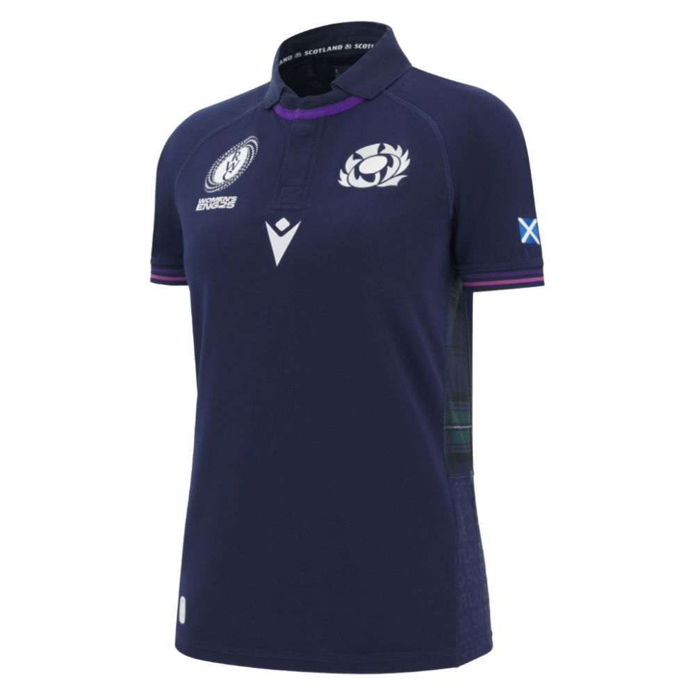 2025-2026 Scotland Home WRWC Poly Rugby Shirt (Womens) (Your Name)