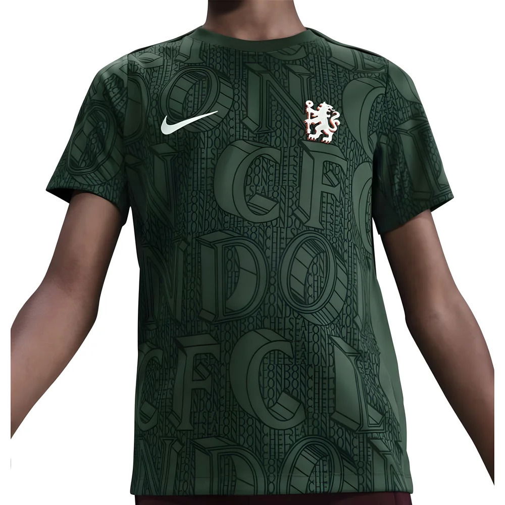 2025-2026 Chelsea Pre Match Shirt (Green) - Kids (Neto 7)