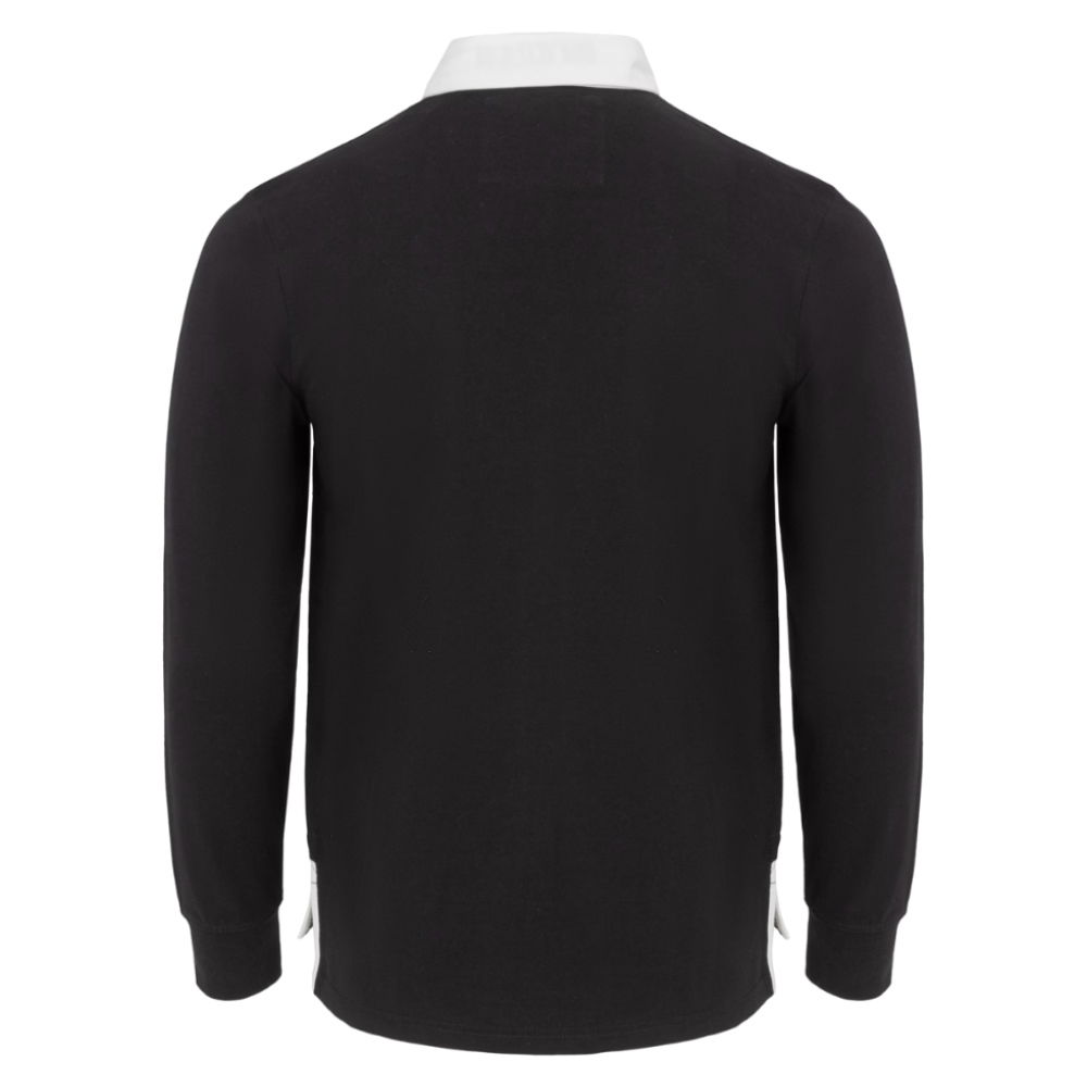 Kooga Vintage New Zealand Men\'s LS Rugby Shirt (Black)