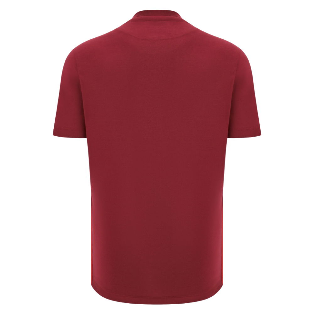 2025-2026 Wales WRU Rugby Travel Cotton Tee (Deep Red)