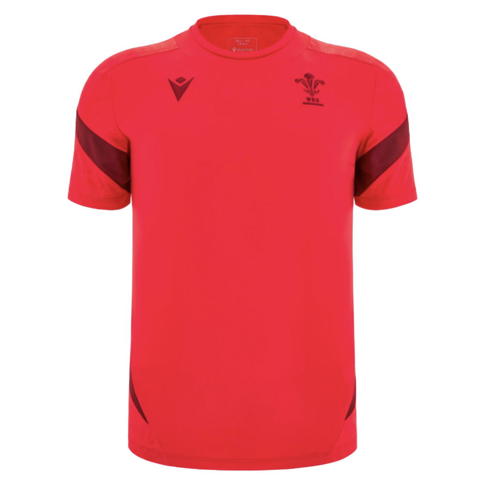 2025-2026 Wales WRU Player Training Shirt (Red) - Kids (Your Name)