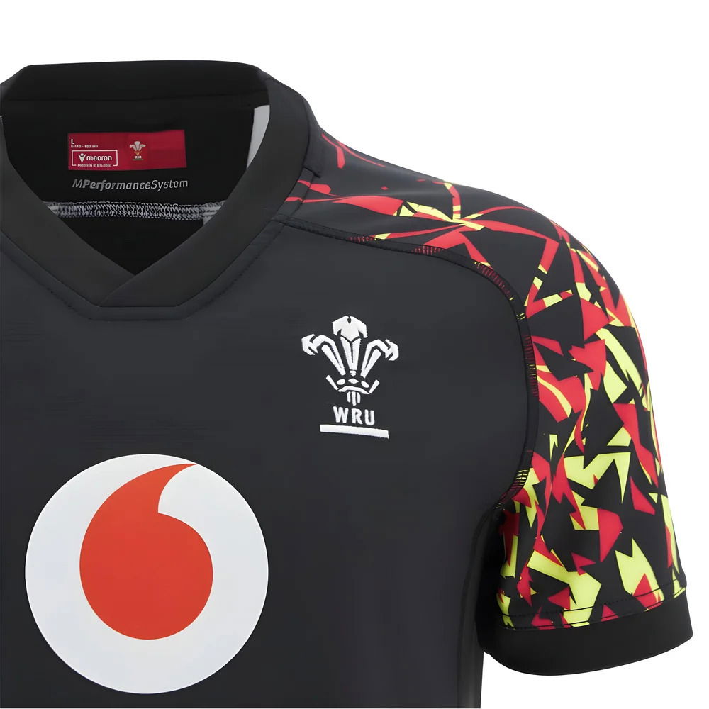 2025-2026 Wales WRU Rugby Training Jersey (Black)