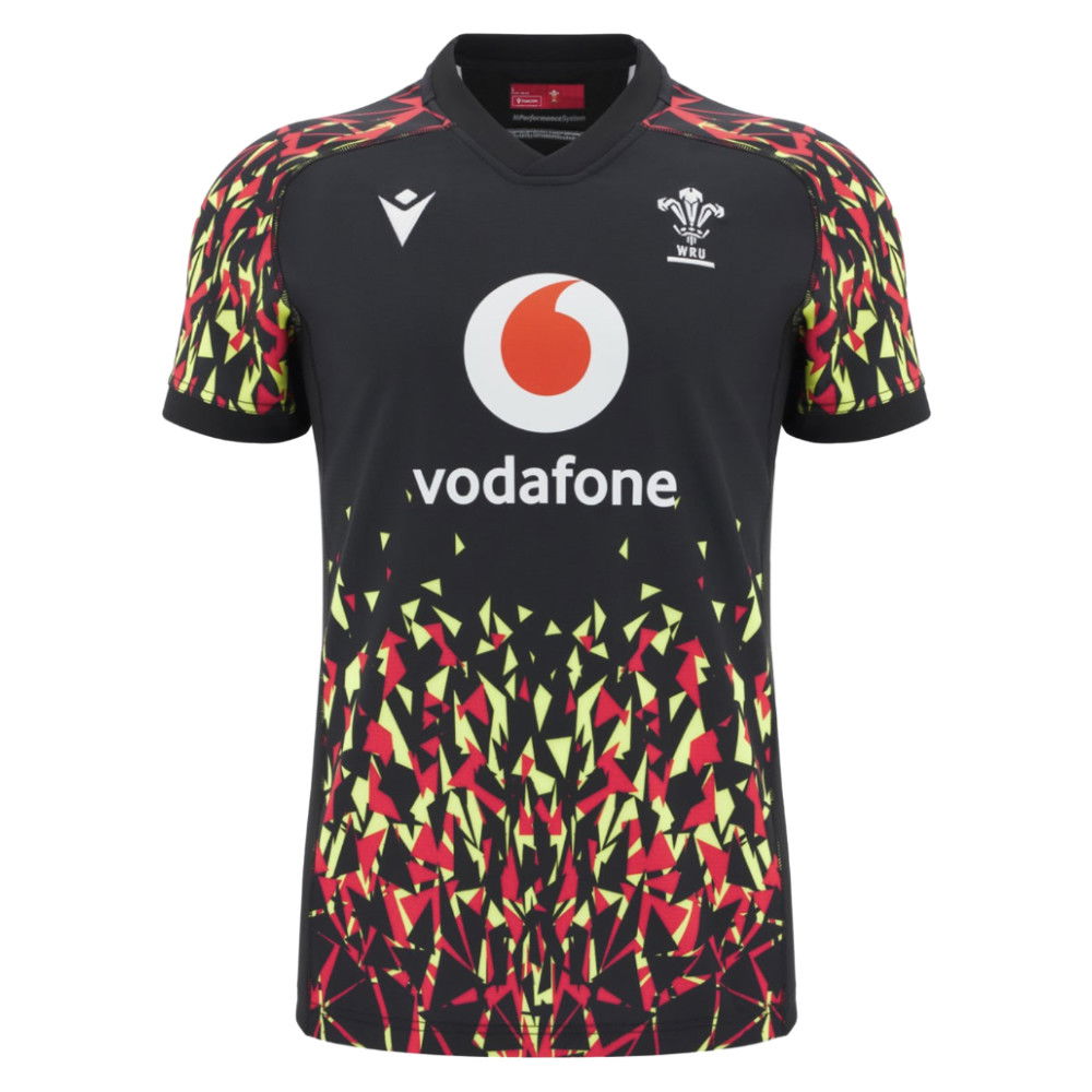 2025-2026 Wales WRU Rugby Training Jersey (Black) (Your Name)