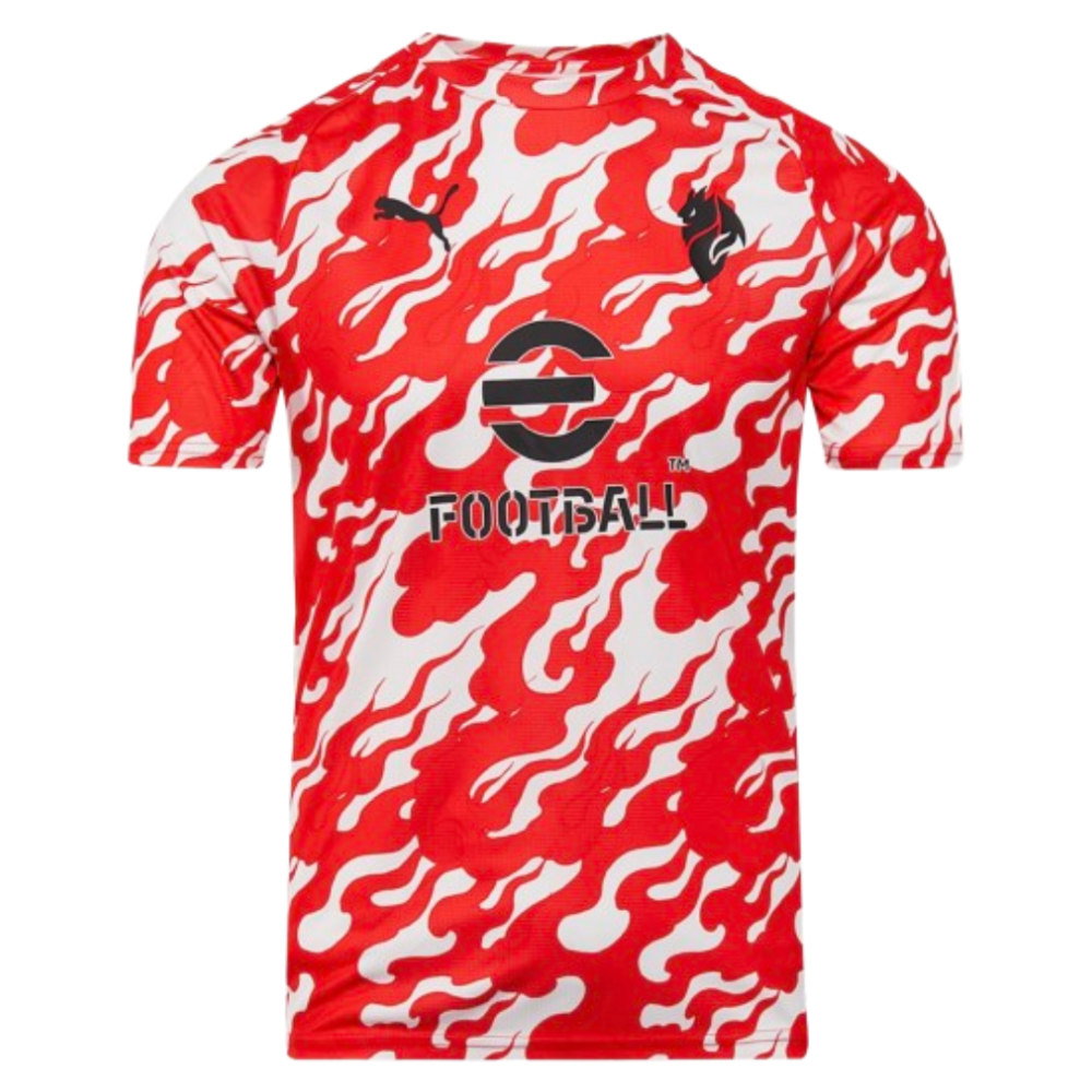 2025-2026 AC Milan Warm Up Jersey (White) (Your Name)