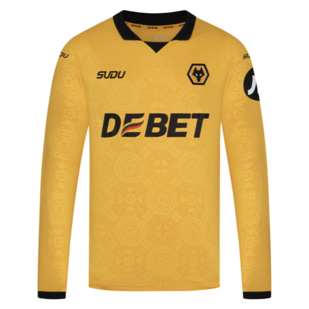2025-2026 Wolves Long Sleeve Home Shirt (Arokodare 14)