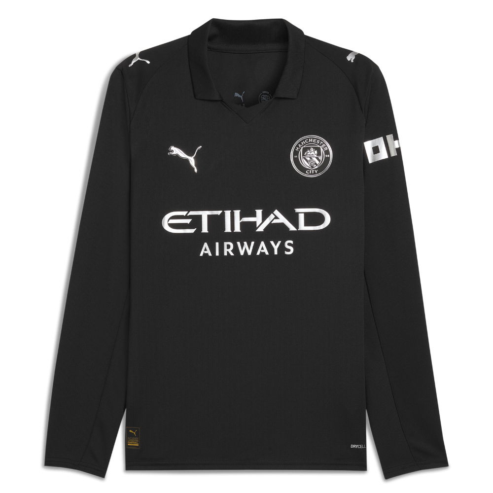 2025-2026 Man City Long Sleeve Away Shirt (Castellanos 10)