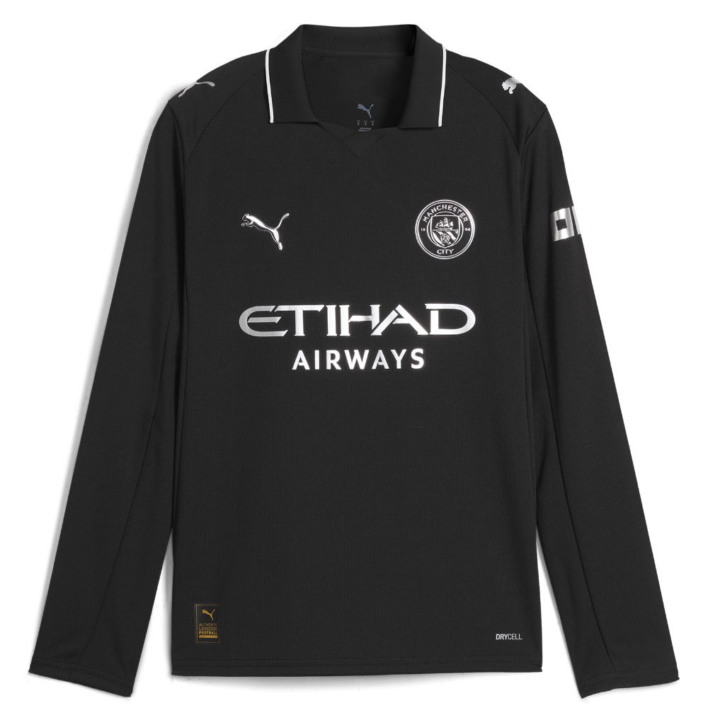 2025-2026 Man City Long Sleeve Away Shirt (Kids) (Kovacic 8)