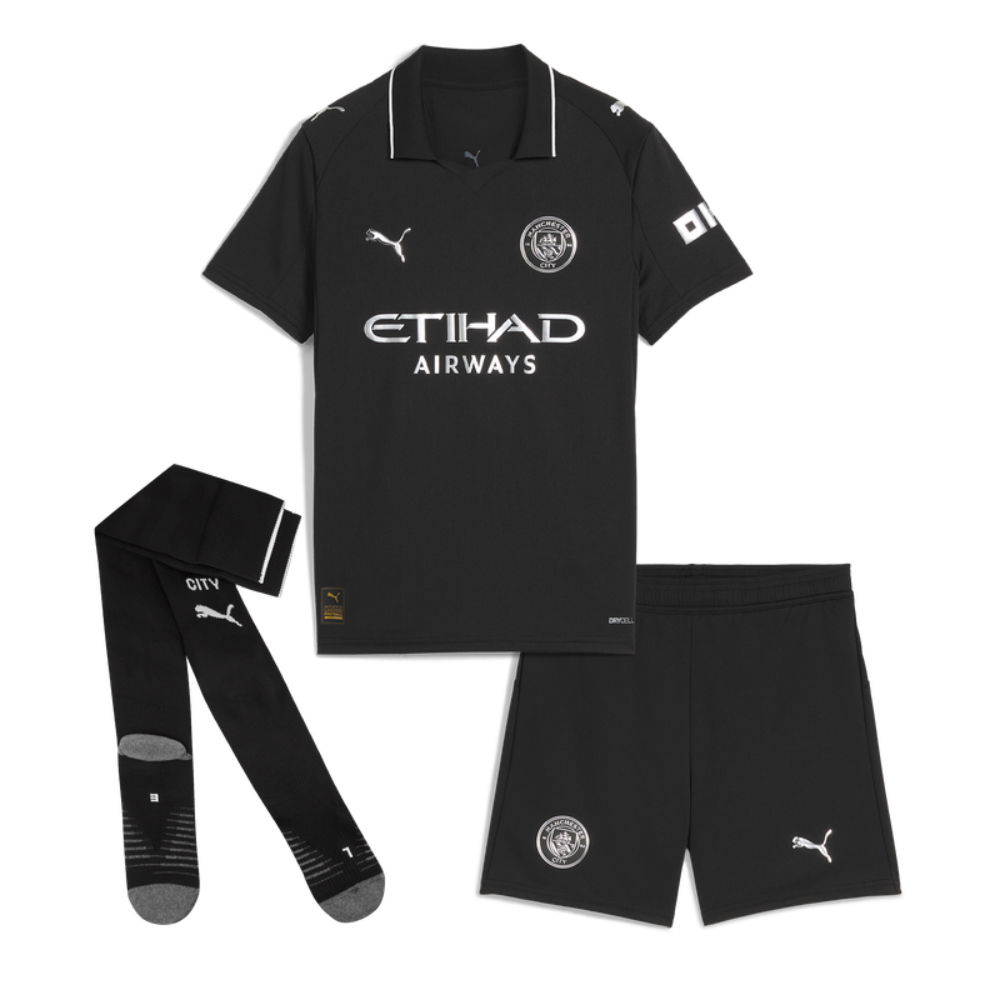 2025-2026 Man City Away Mini Kit (Goater 9)