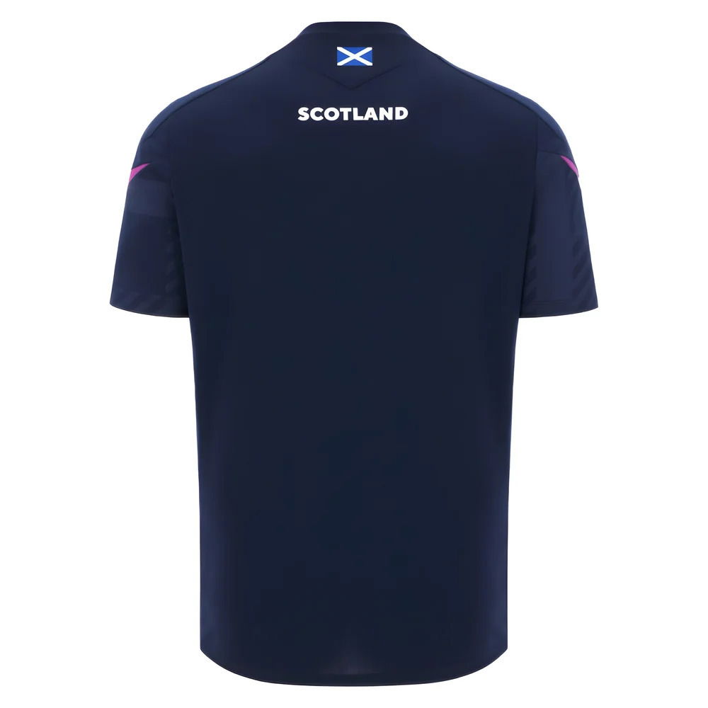 2025-2026 Scotland Rugby Training Poly Shirt (Navy) - Kids