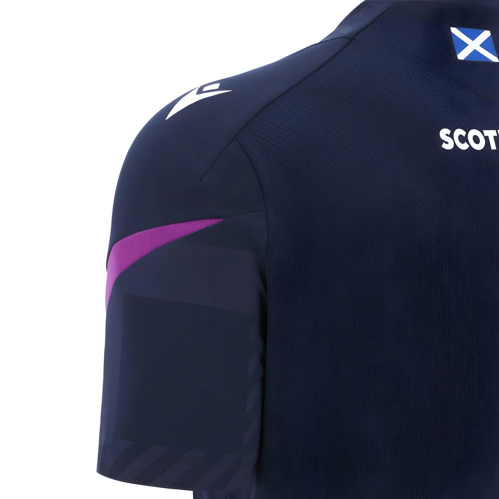2025-2026 Scotland Rugby Training Poly Shirt (Navy) - Kids
