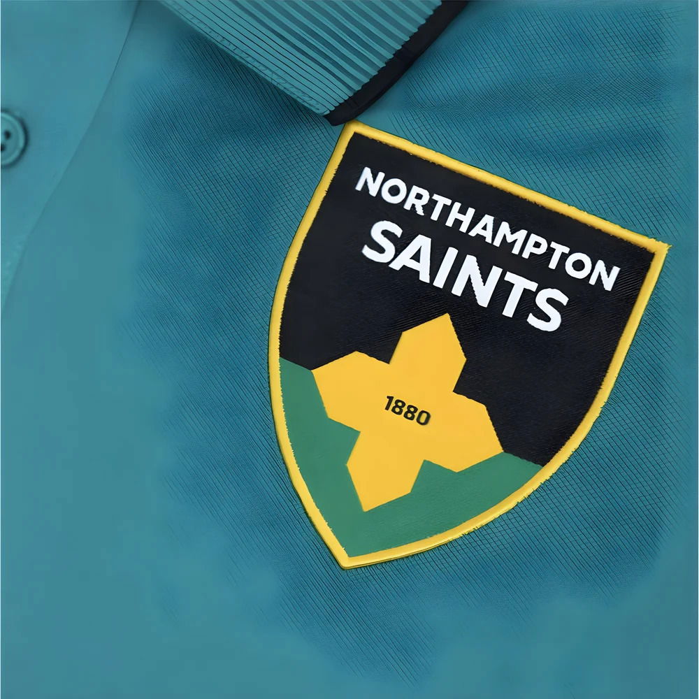 2025-2026 Northampton Saints Cotton Polo Shirt (Green)