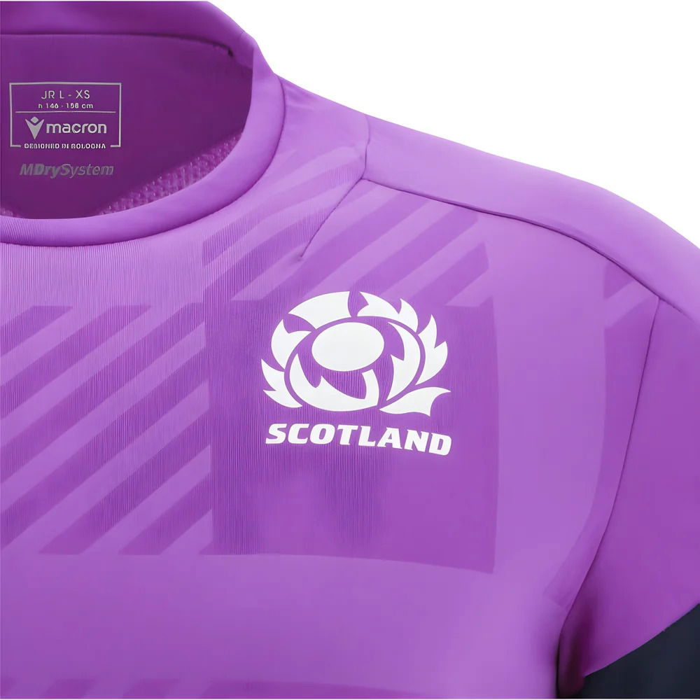 2025-2026 Scotland Rugby Training Poly Shirt (Purple) - Kids