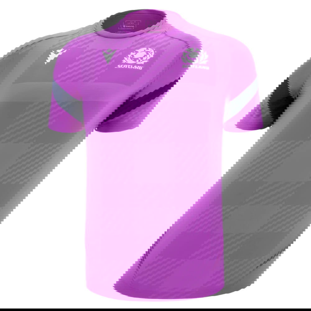 2025-2026 Scotland Rugby Training Poly Shirt (Purple) - Kids (Your Name)